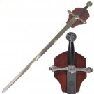 44.5" Jeweled Medieval Royal Sword & Plaque