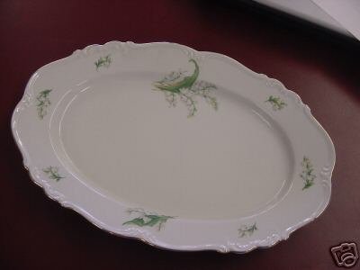 BAVARIA LILY OF THE VALLEY MARIA THERESIA PLATTER TRAY