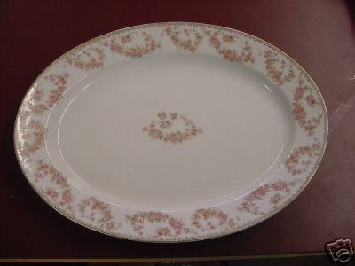 BEAUTIFUL NORITAKE NIPPON SERVING PLATTER PINK ROSES