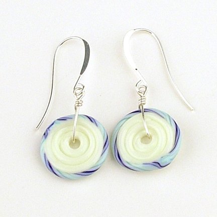 HMB Studios - Lampwork Disc Bead Earrings