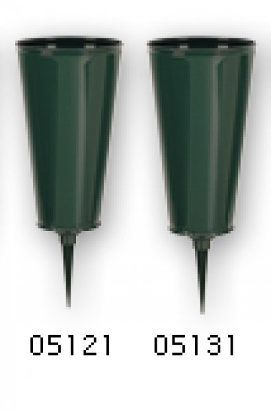 Cemetery Vase-Plastic-Flat Bottom- 4.8"-Case of 36