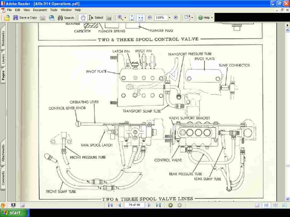 Allis Chalmers D D Tractor Operations Parts Manual W Maintenance Info