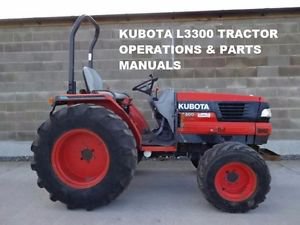 KUBOTA L3300 L 3300 DT PARTS & OPERATIONS MANUALs 425pg for Tractor Service