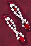 Austrian Crystal Drop Earrings ( 0225J-S-E53R )
