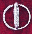 CZ Stone Hoop Earrings ( 0229J-S-E197 )