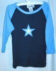 Children's Star Pattern Baseball T-Shirt - 1 lot of 12 ( 0512C )