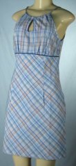 Junior Plaid Dresses with Spaghetti Straps - 1 group of 7 ( 0508D )