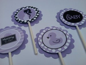 Mod Mom Baby Shower Collection Favor Tags
