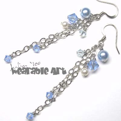 Kayser - Swarovski Crystal / Pearl Earrings
