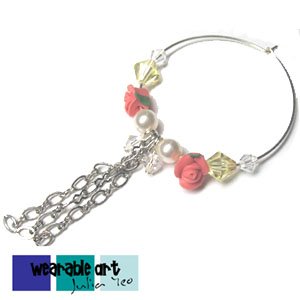 Ring-o-Roses ~ Swarovski Crystal & Pearl Earrings
