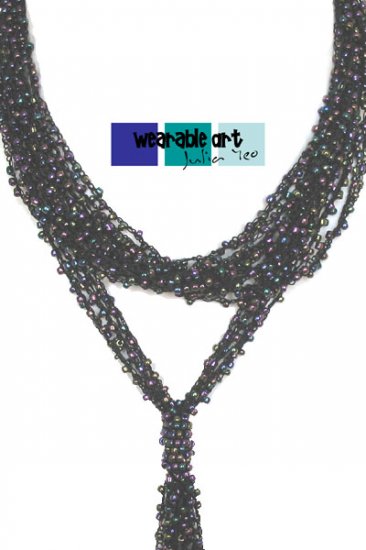 Peacock - Y Beaded Necklace