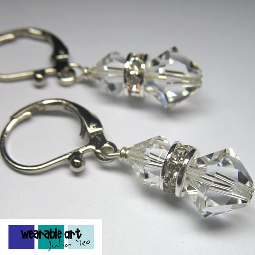 Wedding bells - Swarovski Crystal Earrings