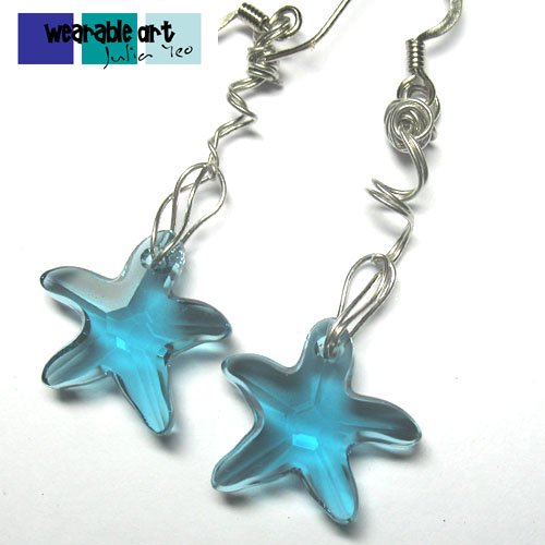 Wired Swarovski Crystal Starfish