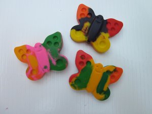 Custom-Made Crayons! Set of 3 Butterflies