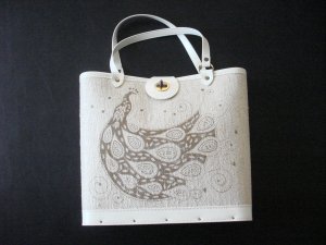 Wood Bottom Purse