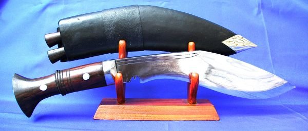 17" GURKHA PANAWAL KHUKURI KNIFE-High Grade Steel Blade-Rosewood Handle-Nepal Kukri