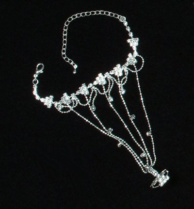 Cluster Design Rhinestone Slave Bracelet