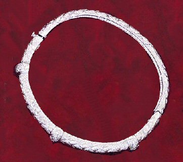 CZ Bangle with Woven Look Design