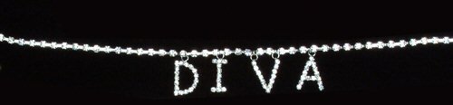 Rhinestone Belly Chain With Hanging Letters - Diva Design