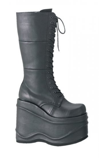 Wave - Women's Platform Lace Up Combat Boots