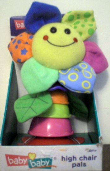 BabyBaby - High chair pals with rattle flower head