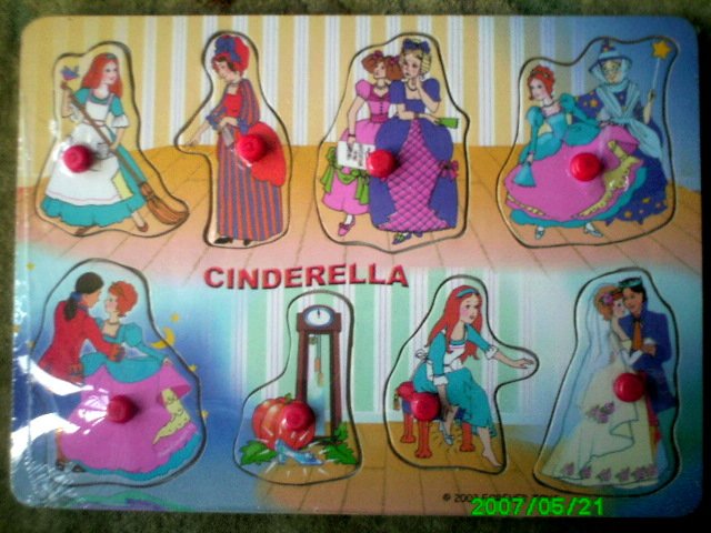 Cinderella - A Fairytale 8 Piece Wooden Puzzle for Toddlers