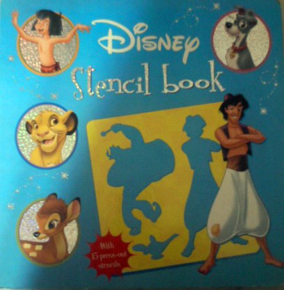 Disney Animated Cartoon Caracters - Drawing or Stencil Book for Kids