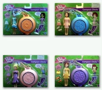 Polly Pockets - Compact Chicks Collect All Four Sets Short Time Offer
