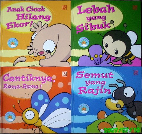 4 Sets of Bahasa Malaysia Language Books for Kids
