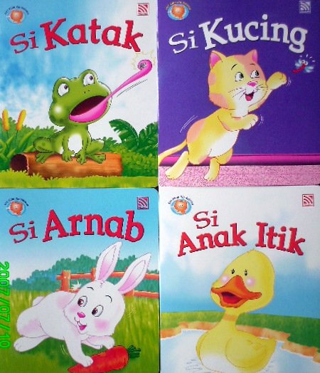 4 Sets of Bahasa Malaysia Language Books for Kids