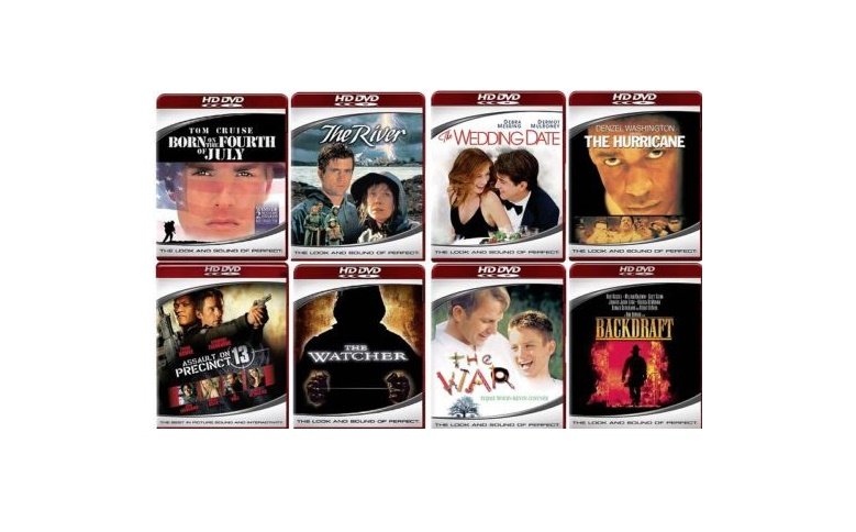 8 HD-DVD Movies 8 Titles The War - The Watcher - The Wedding Date - The River
