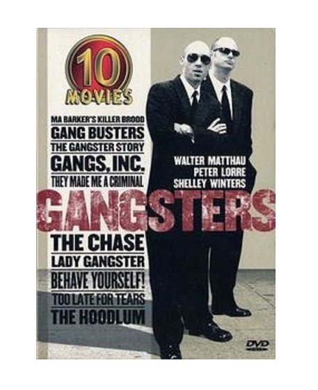 Gangsters-10 Movies-5 DVD Steve Cochran, Walter Matthau