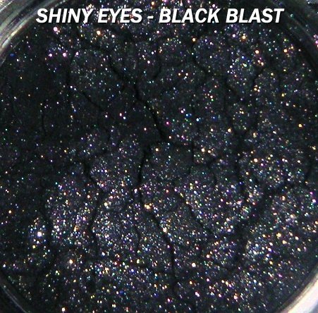 CJ's Shimmer Loose Mineral Pigment Eyeshadow "BLACK BLAST" Full 5 Gram goes great with MACS!