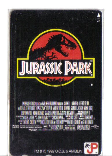 Jurassic Park Limited Edition Transport Card