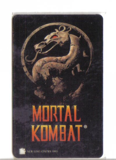 Mortal Kombat Limited Edition Movie Value Card