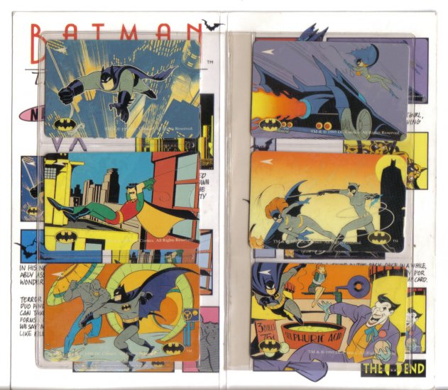 Batman (Mint) Phonecard Limited Edition - Set 0f 6