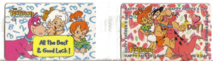 Flinstone (mint) Phonecard Limited Edition. Set of 2
