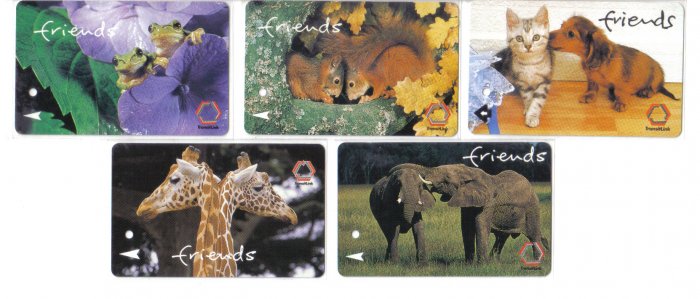 Friends (mint) Phonecard Limited Edition. Set of 5
