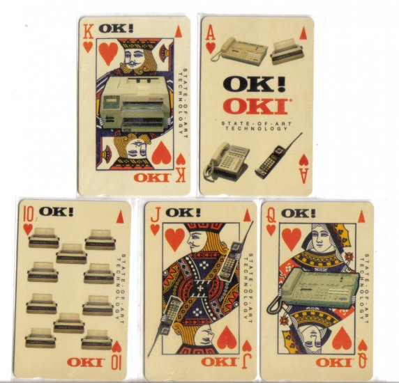 OKI Phonecard (mint) set of 5. Limited Edition