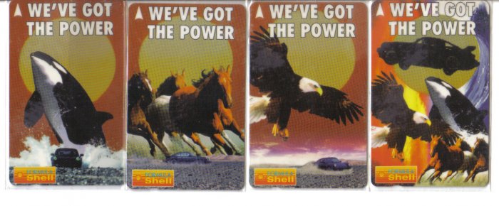 SHELL Phonecard (mint) Set of 4. Limited Edition