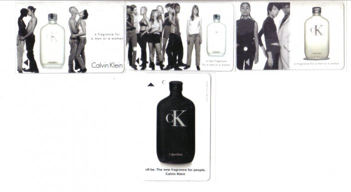 cK (mint) Transport card - Limited Edition. Set of 4