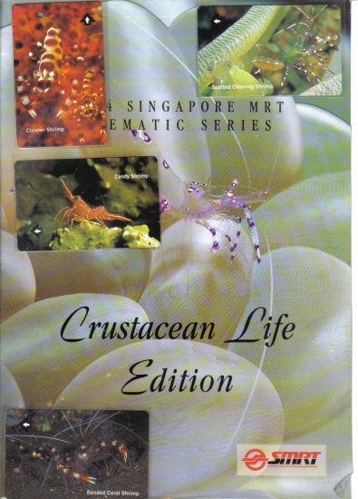 Crustacean Life (mint) Transport card- Limited edition. Set of 4