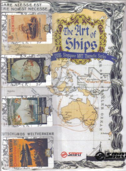 Art of Ship (mint) Transport card- Limited edition. Set of 4