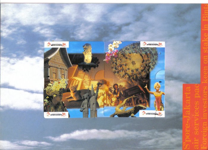 Singapore Lifestyle (mint) Transport card- Limited edition. Set of 4