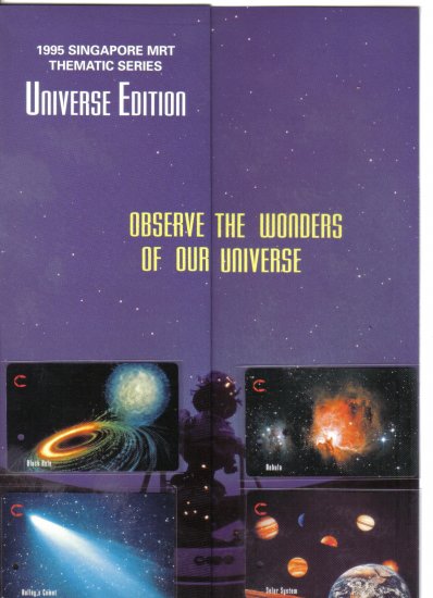 Universe (mint) Transport card- Limited edition. Set of 4