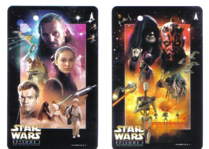 Star Wars Episode 1 (mint) Transport Card - Limited Edition Set of 2
