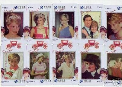 Princess Lady Diana Phonecard 10pcs