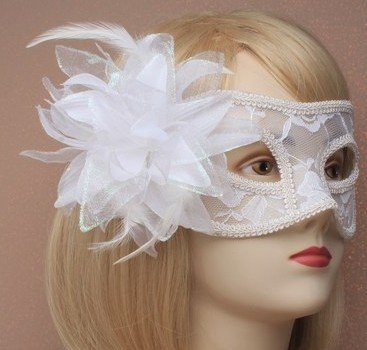 Lace Side Flower Masquerade Mask 100pcs