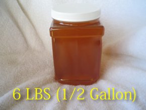 Half Gallon (6 pound) 100% Pure Alfalfa Honey