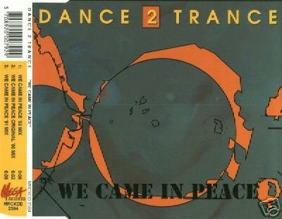 DANCE 2 TRANCE WE CAME IN PEACE V RARE CD - NEW